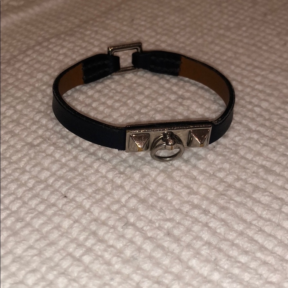 Hermès leather bracelet